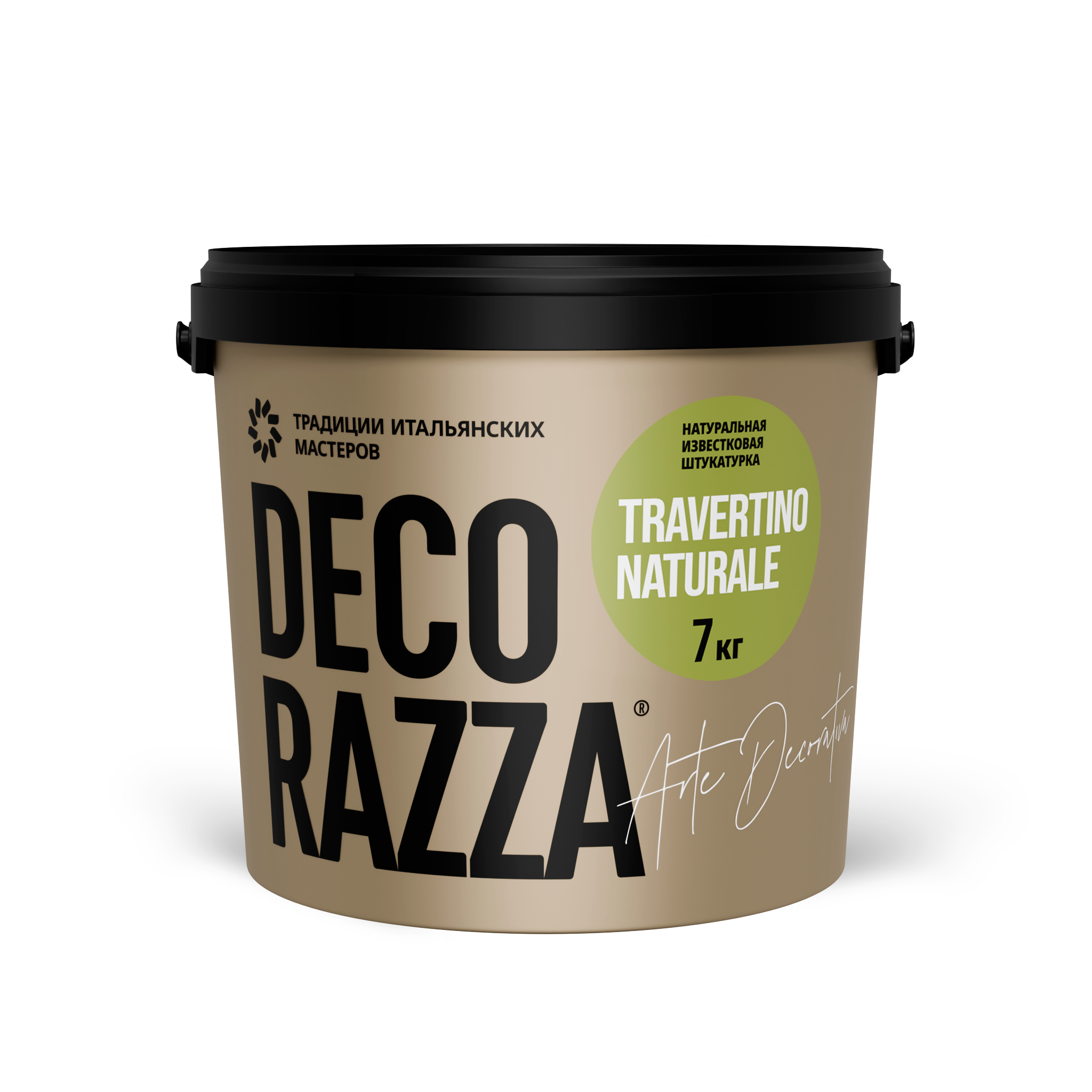 Декоративное покрытие Travertino naturale, 15 кг, RAL-цвета по заказу — Decorazza для дизайн интерьеров, для внутренних работ