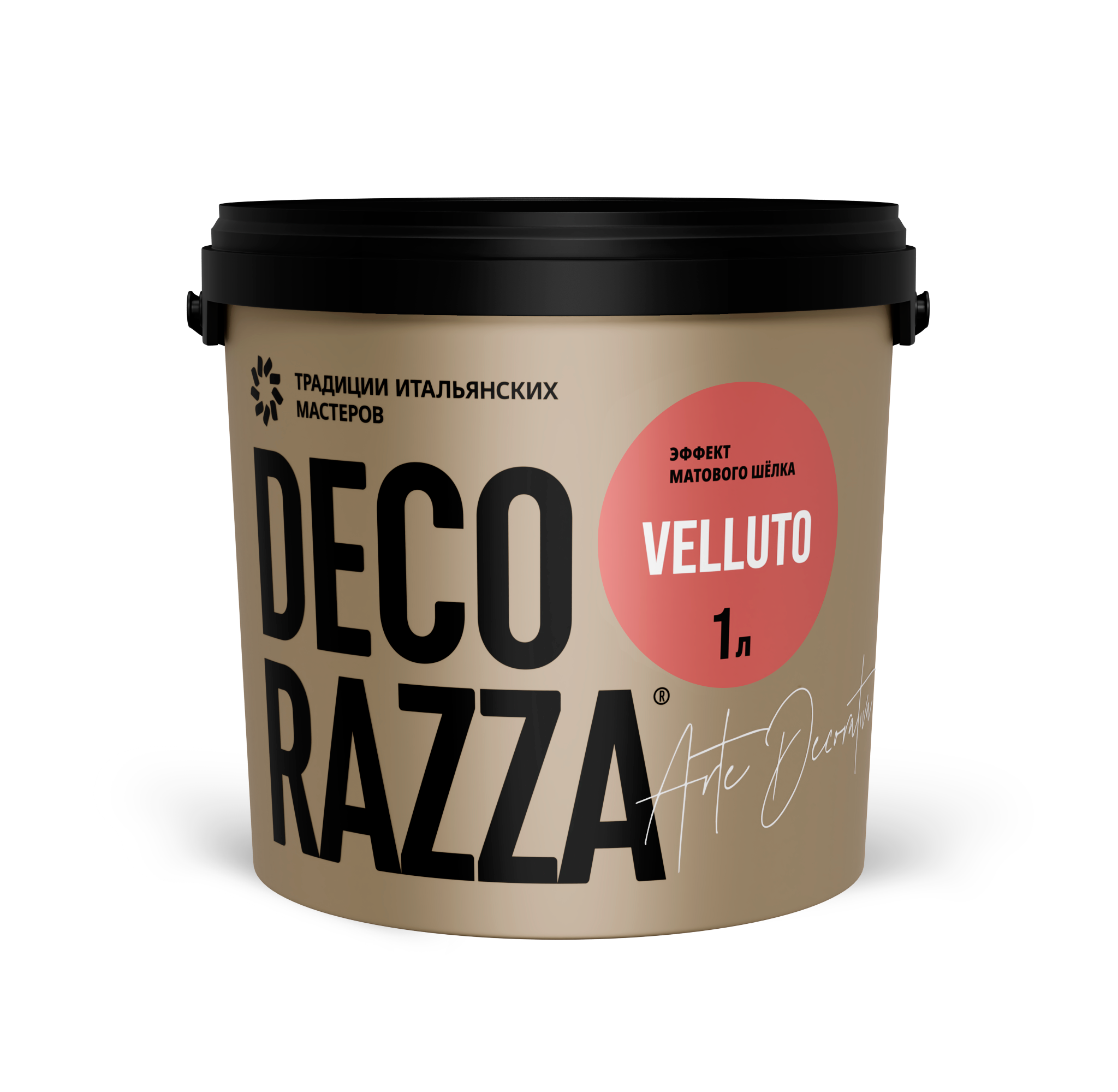 Decorazza Декоративное покрытие VELLUTO, 1 кг, оттенок Argento, шелковисто-матовая, колеруемая для наружных работ