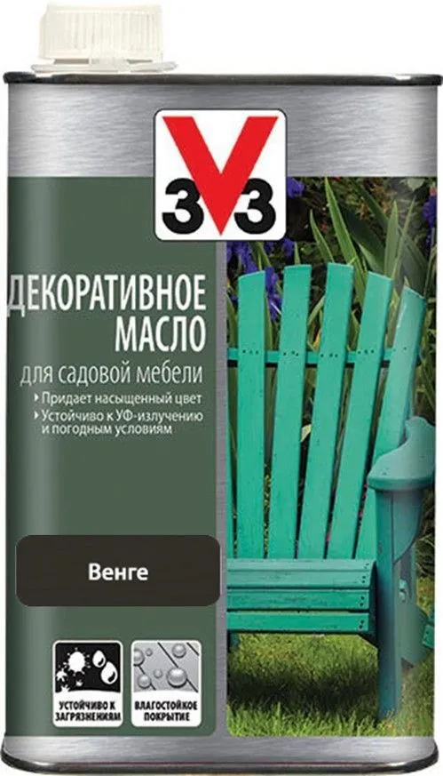 Декоративное масло для садовой мебели 3v3